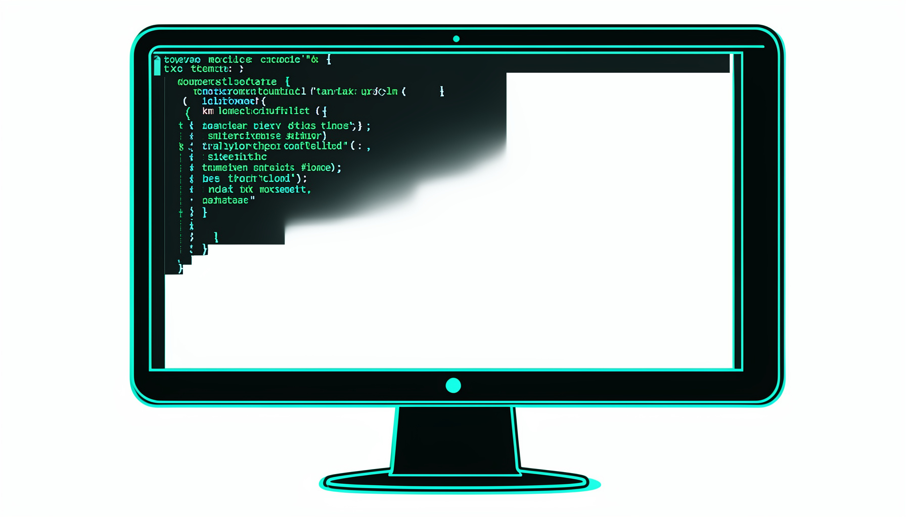 Pantalla de ordenador mostrando una consola con líneas de comando en verde sobre fondo oscuro.