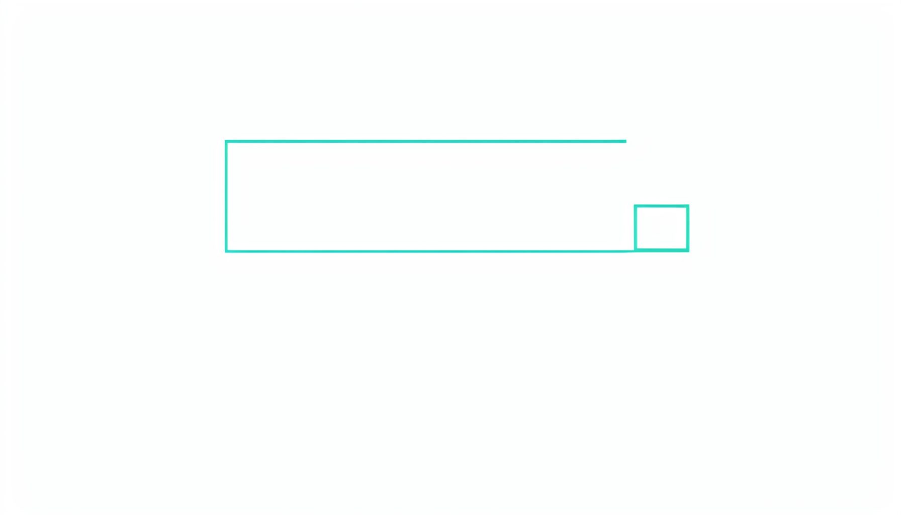 Formulario web sencillo con un campo de entrada y un botón, en tonos grises y turquesa.